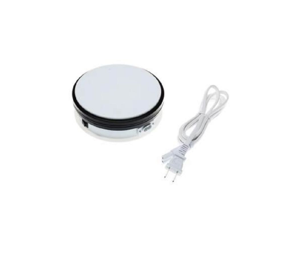 Professional 360 Degree Electric Rotating Turntable for Photography,15x5.5 mm Diameter. Automatic Revolving Platform Perfect for 360 Degree