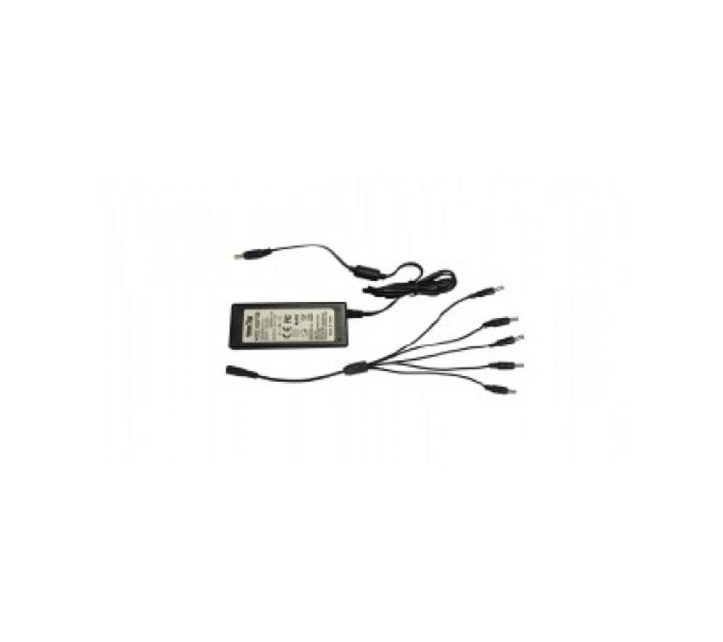 Value Top VT-1205 CCTV Power Adapter 12V 5000mA with 5-way Splliter
