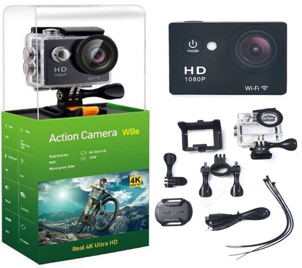 EKEN W9s 4K Action Camera WIFI Waterproof Sport Camera 12MP Photo 140 Degree Wide Angle Lens