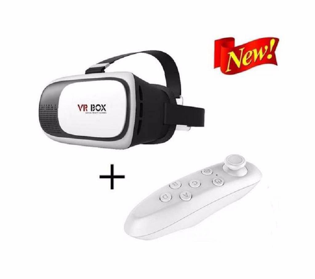 VR BOX 2.0 3D Smart Glass with Bluetooth Remote