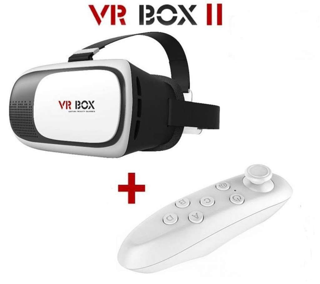 Vr Box Version 3D Vr Virtual Reality Glasses with Bluetooth Remote