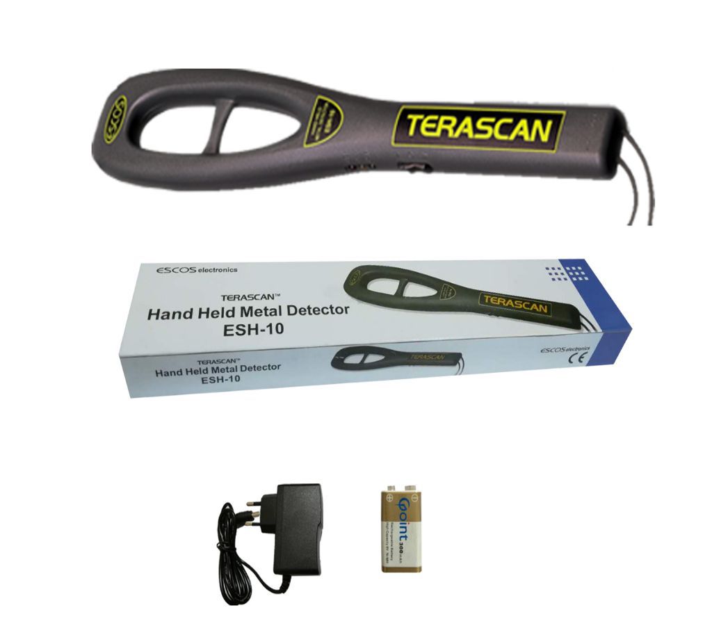 GTC TERASCAN HAND HELD METAL DETECTOR WITH CHARGER & RECHARGEABLE BATTERY