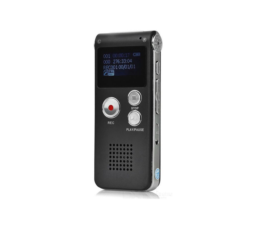 Digital Rechargeable Voice Recorder With Mp3 Player 8GB