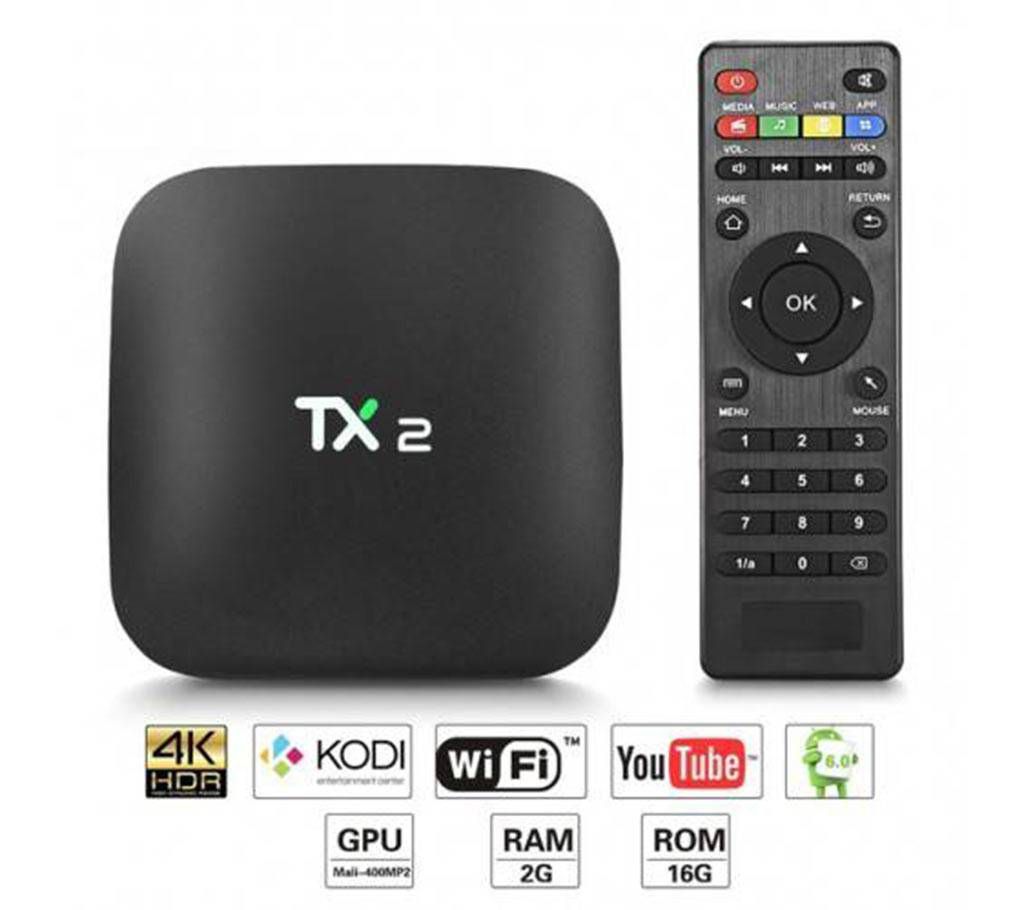 TX2 Smart TV Box 2GB RAM 16GB ROM