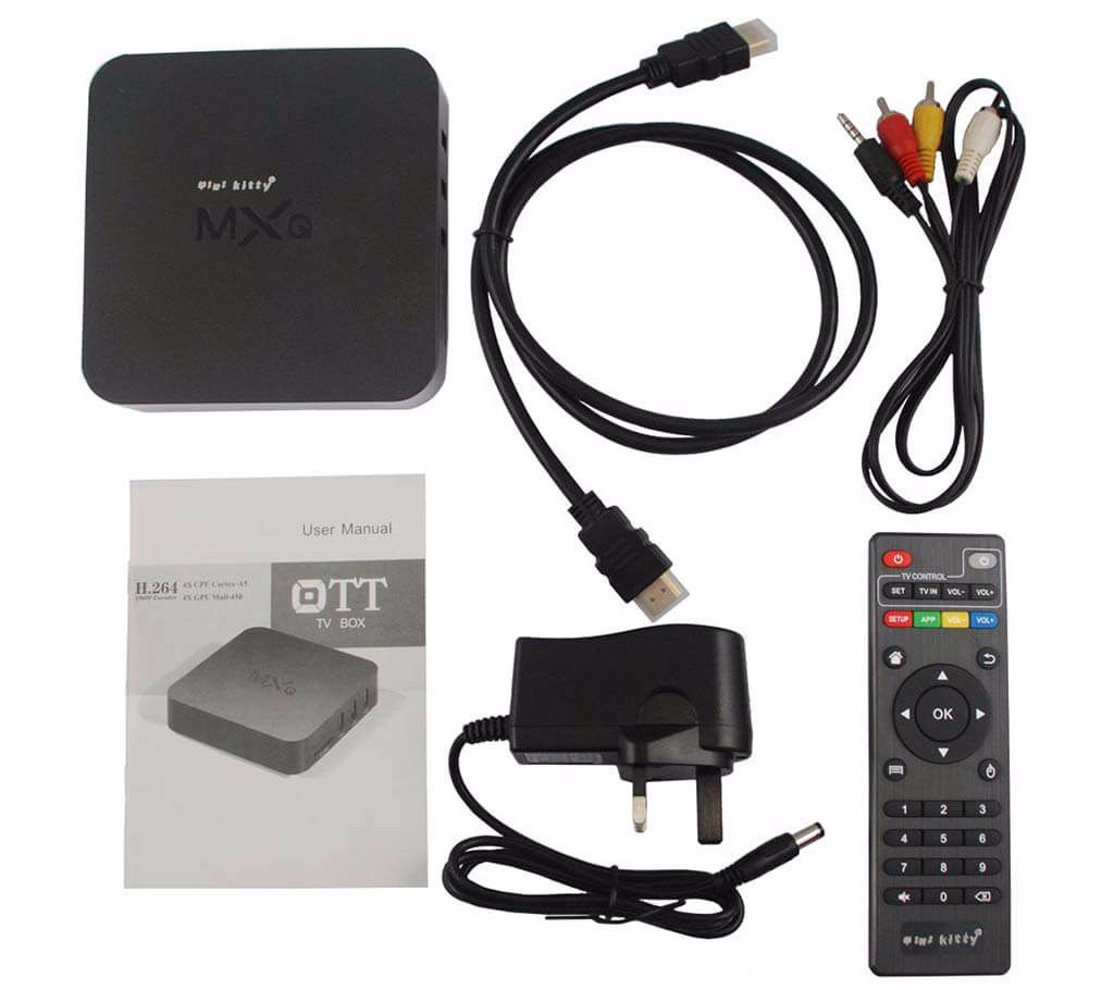 MXQ Android TV Box with Remote Control