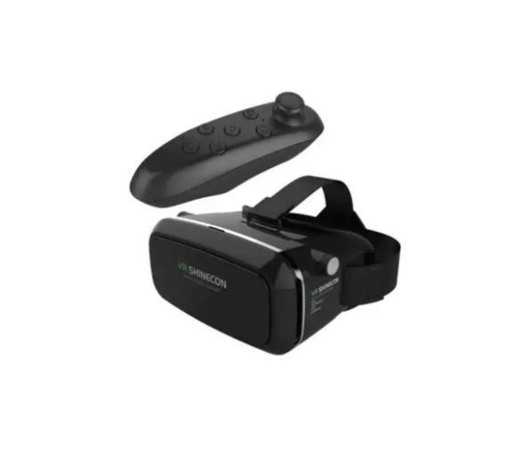3D Virtual Reality Glasses With Bluetooth Remote Controller  GNG1