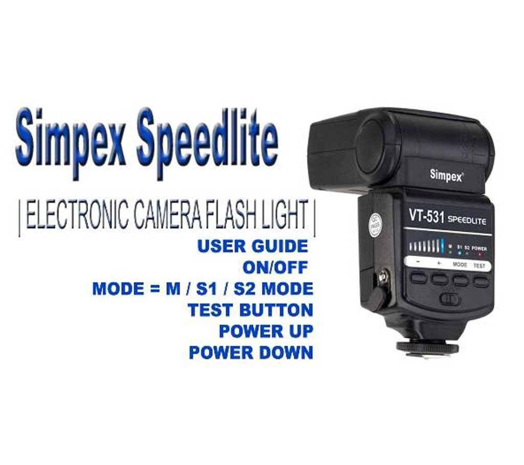 Simpex vt531 flash light for camera