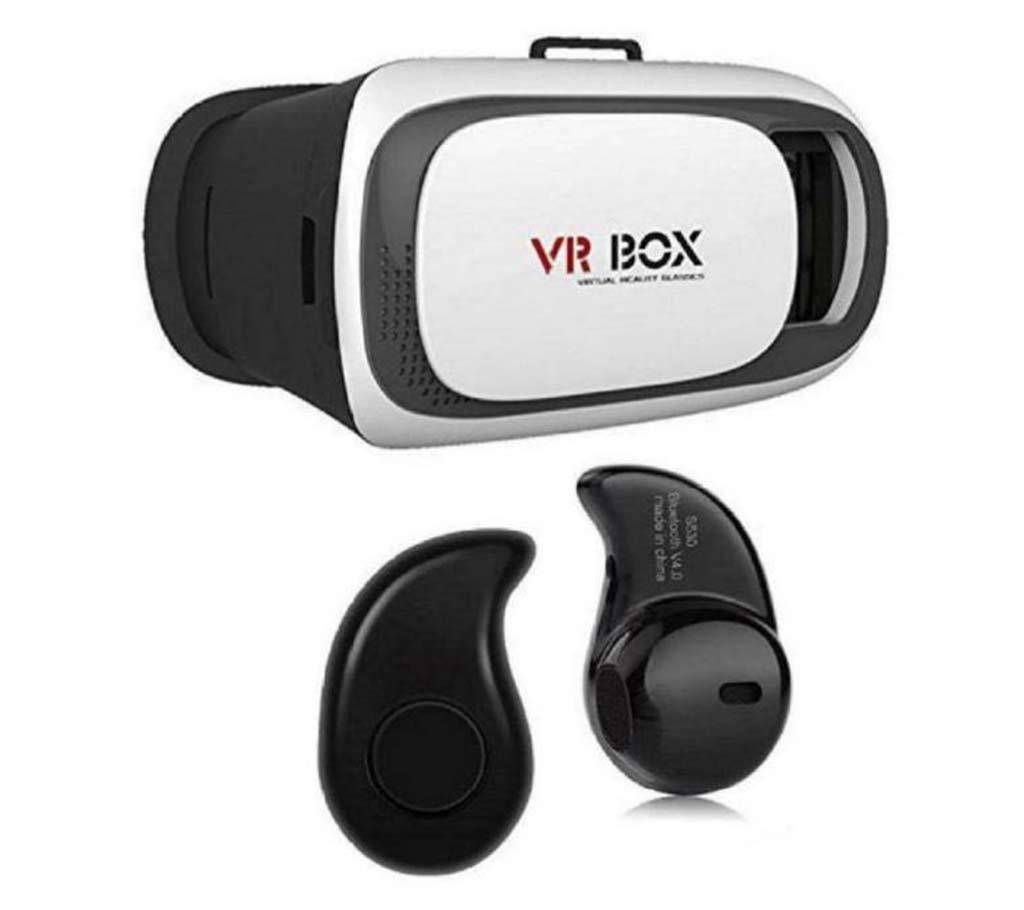 VR BOX 3D Glass With Bluetooth Earphone