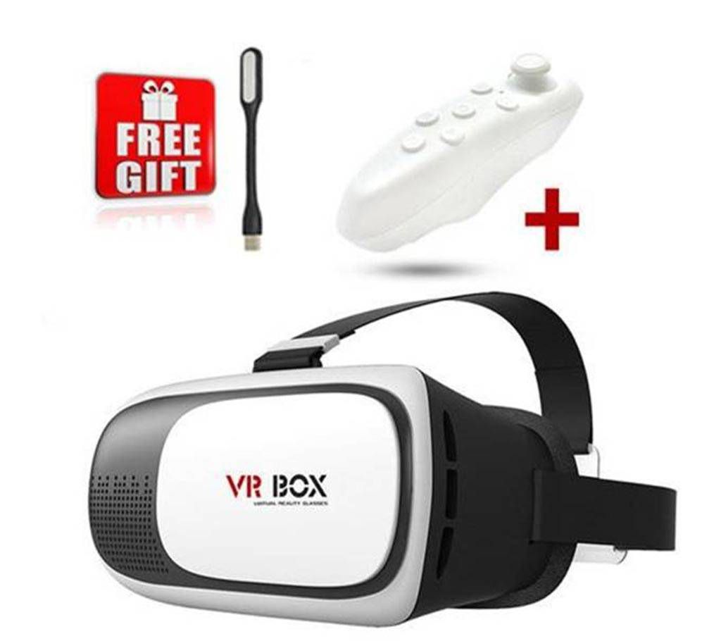 VR Box With Bluetooth Remote Controller
