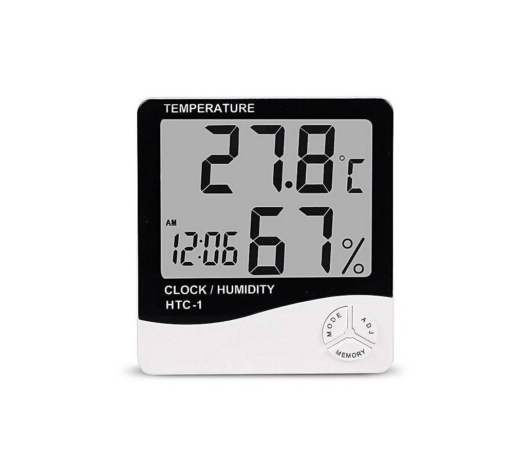 Digital Room Temperature Meter - Black and White