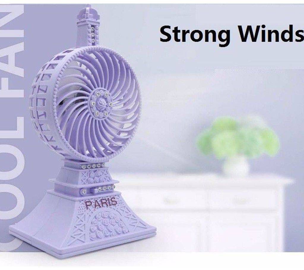 USB Paris mini rechargeable air cooling fan 
