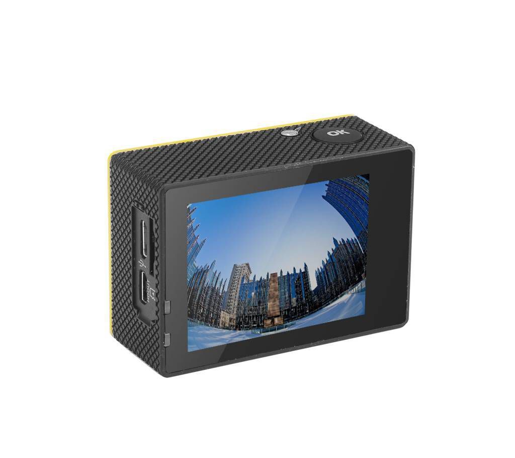 Wifi 1080P LCD WaterProof Motion detection Video Camera - Black