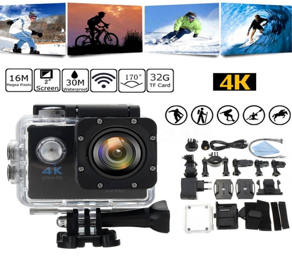 Wireless Multi-functional Waterproof HD DV 4K Action Camera