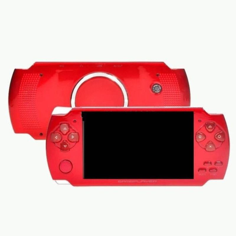 GLOWISH PSP 8GB WITH 10000 GAMES MP4 CAMERA 8 GB with CAR RACING,SHOOTING, ACTION GAMES ,ARCADE,SHOOTING ,WRESTLING,SPORTS  (Red)