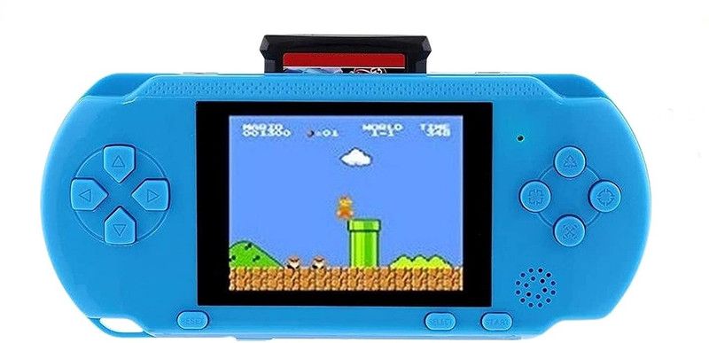 TMG Handheld Game light 3000- 8 Bit Video Game Console For Kids Boys With Free 2 Games Cassette,Christmas and Birthday Gifts.(Ice Blue ) Handheld Gaming Console  (ice blue)