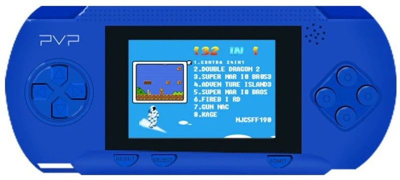 Clubics Blue PVP Gaming Console - TV Video Game (PVP-Blue) 1 GB with Super Mario, Contra  (Blue)