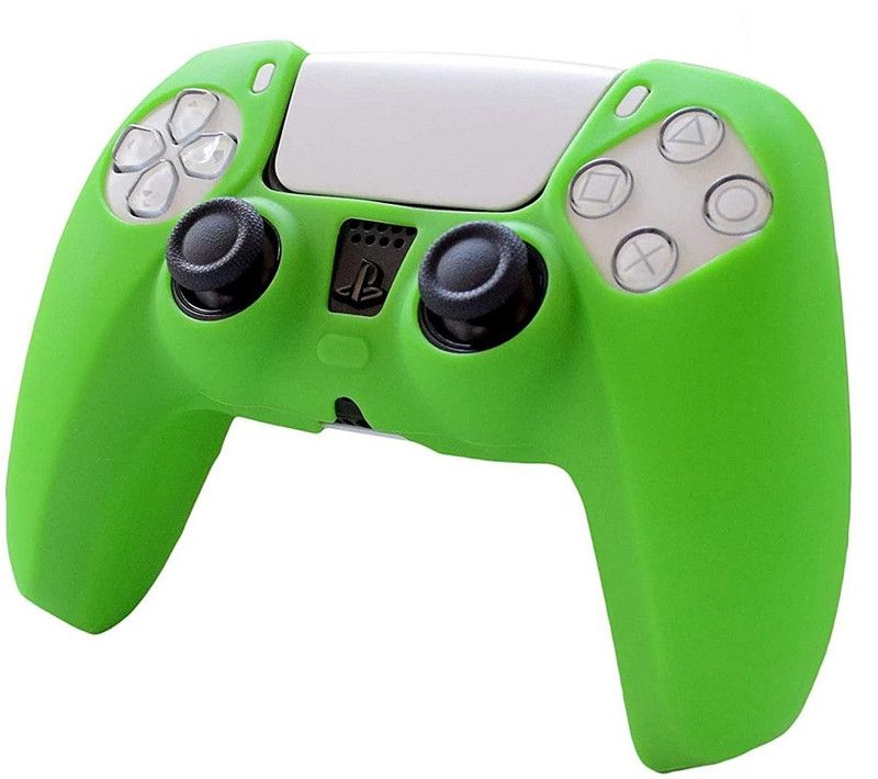 TMG PS5 Silicone Thickened Protective Cover Case for PS5 Dualsense Controller (L Green) Gaming Accessory Kit  (Light Green, For PS5)