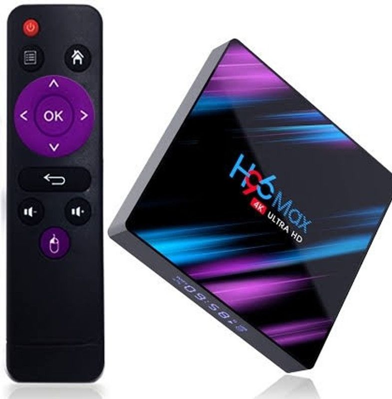 H96 Max Android 10.0 UHD TV Box with 4GB RAM/32 GB ROM Wi-fi Limited Edition  (Code in the Box - for PC)