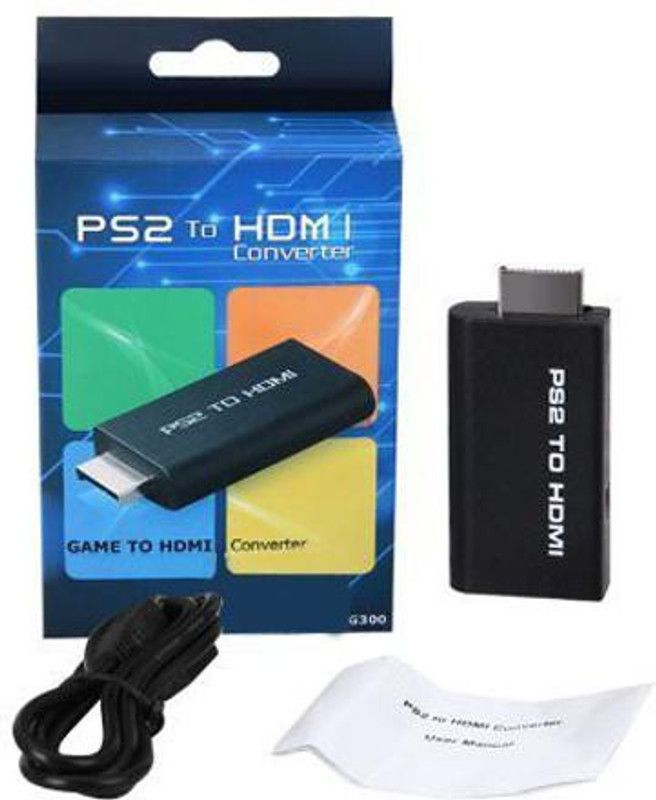 BVG PS2 To HDMI Converter Game To HDMI Video Audio Adapter Gaming Accessory Kit  (Black, For PS2)