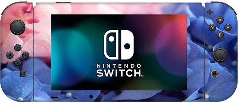 GADGETSWRAP 2505SHFL-1524 Hydrangea for Nintendo Switch Gaming Accessory Kit  (Multicolor, For Wii U)