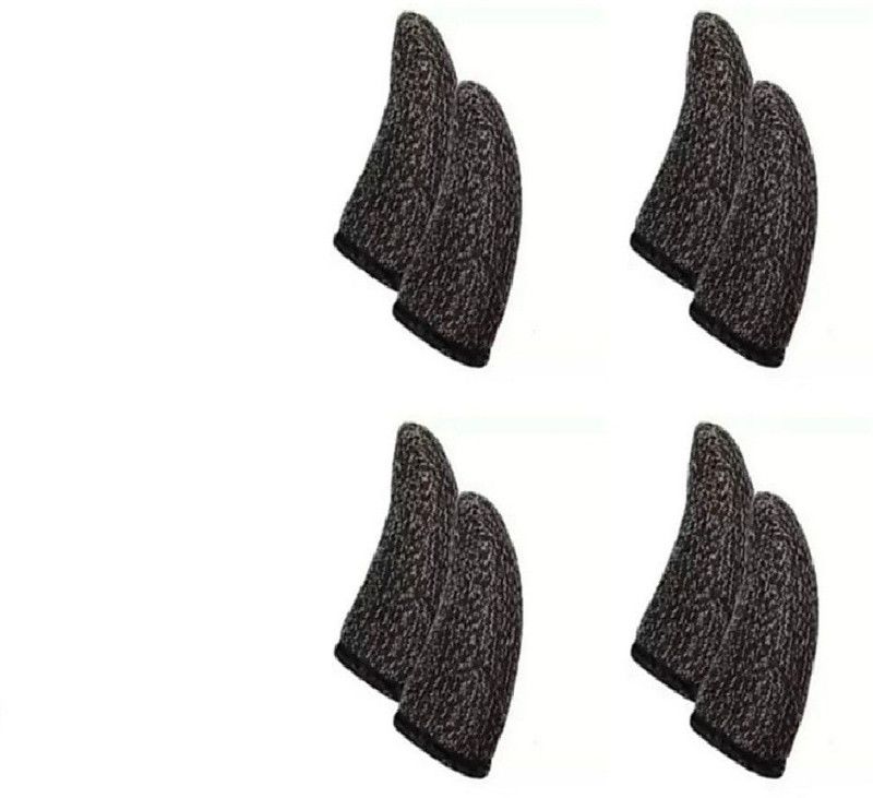 naksh collection Pubg Anti-Slip Thumb Sleeve Pack Of 4 Pair Black & Grey Gaming Accessory Kit  (Multicolor, For Android, iOS)