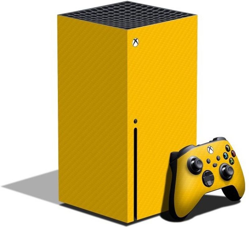 GADGETSWRAP X-19 Yellow Carbon Skin Gaming Accessory Kit  (Yellow, For Xbox)