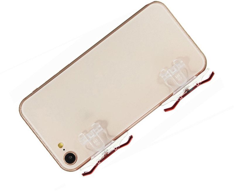 BUY SURETY Good Quality PUBG/Rules of Survival Mobile Game Controller Trigger, Sensitive Shoot and Aim for All Smartphones Gaming Accessory Kit  (Red, Transparent, For Android, iOS)