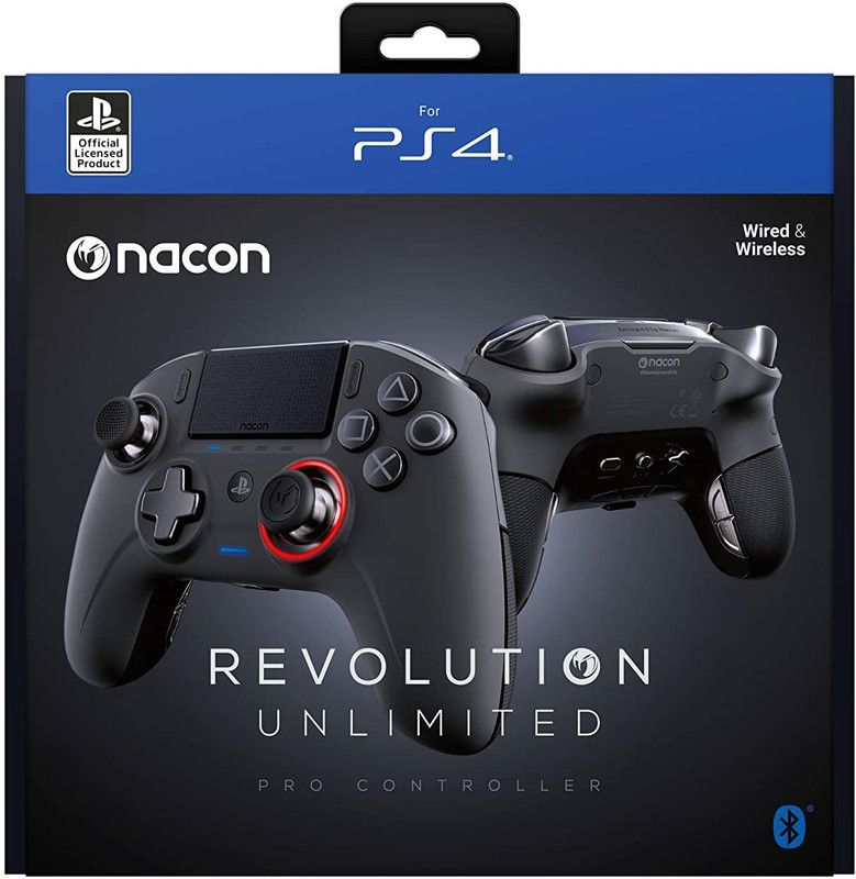 Nacon Controller Revolution Unlimited Pro Gamepad  (Black, For PS4)