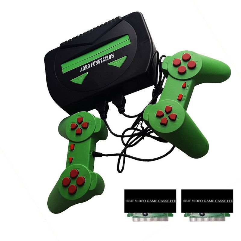 PTCMart Victor 8 Bit Fun station Game Console in-built games with 2 cassettes etc. NA GB with in-built games with 2 cassettes  (Multicolor)