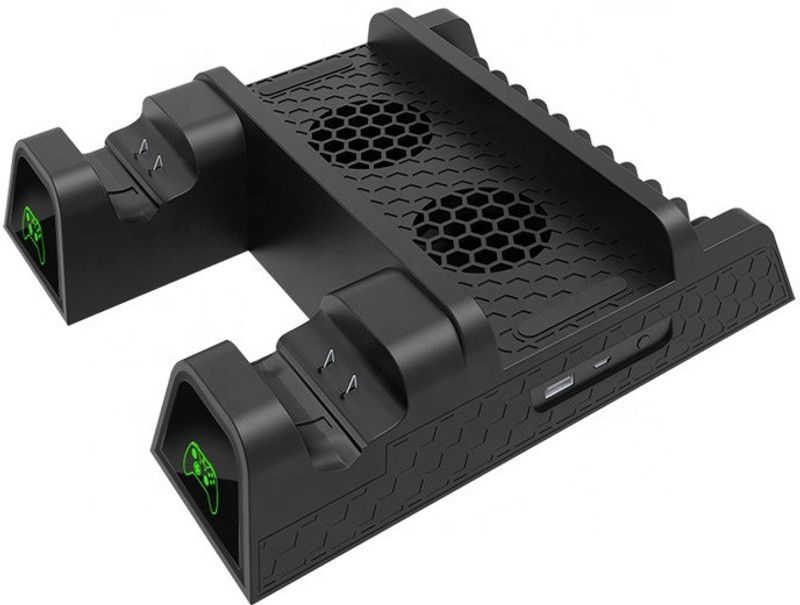 Etzin Cooling Fan For Xboxes one Slim Auto-Sensing Dual Charging Stand Cooler Fan Charging Station  (Xbox 360, Xbox One)