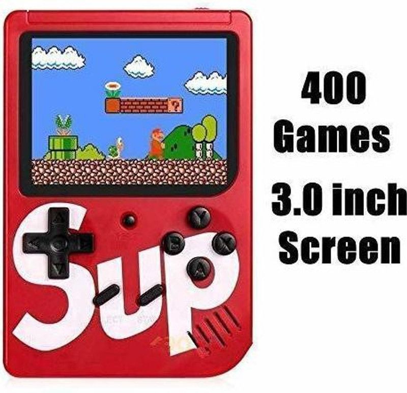 BSVR Newly 400 Games Super Mario 041 Gaming Console Portable and Best For Kids Game 8 GB with Super Mario, DR Mario, Mario, Contra, Turtles, Tank, Total 400 Games  (Multicolor)