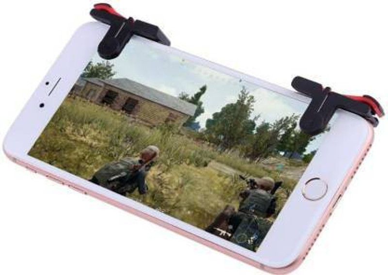 menaso Best Quality PUBG Moible Controller Gamepad Free Fire L1 R1 Trigger PUGB Mobile Keypads Grip L1R1 Joystick For Android Gaming Accessory Kit  (Red & Black, For Android, iOS)