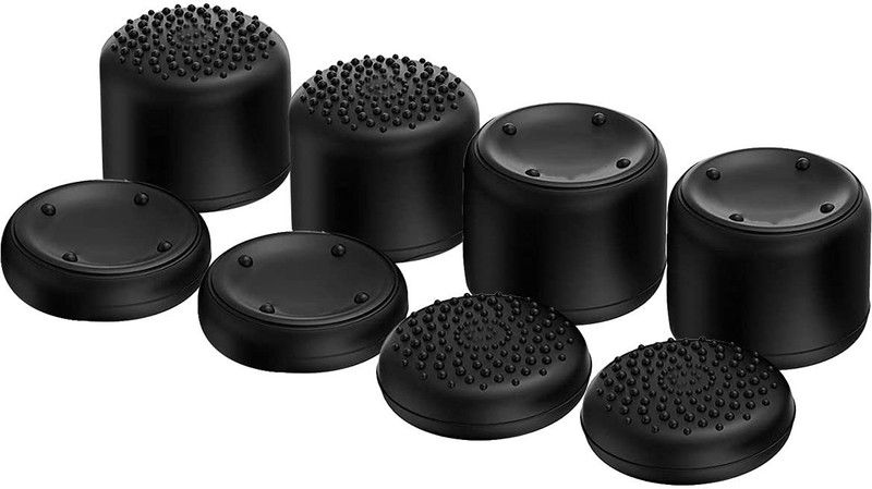 SHAFIRE Thumbstick Cap Rised Thumb Grip for Playstation 4 PS4 Gaming Accessory Kit  (Black, For PS4)