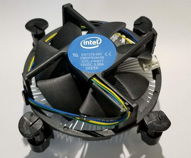 wnd Intel i3/i5/i7 CPU COOLING FAN for LGA 1155/1150/1156/1151 Cooler  (Black)