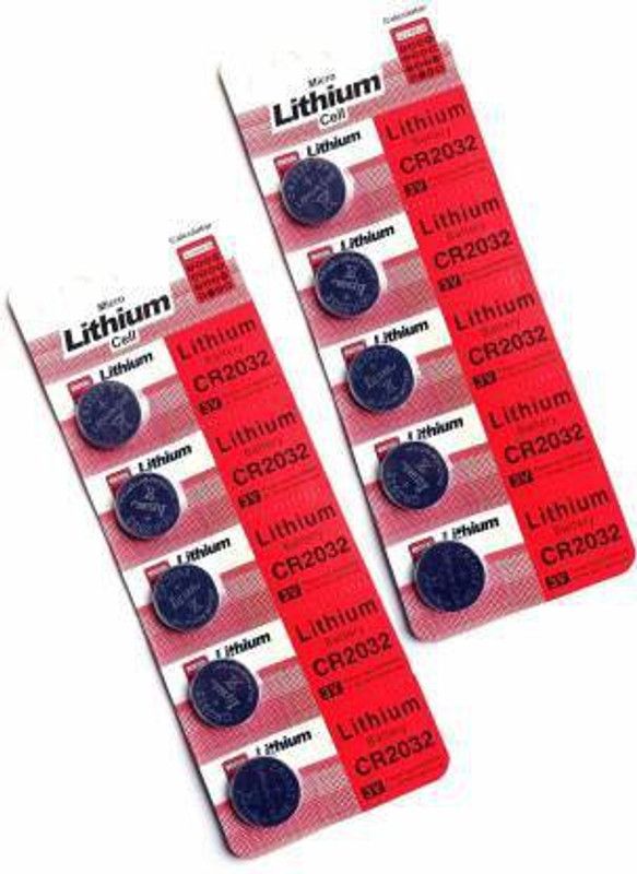 JAMUS 2032 Micro Lithium Cell (Pack of 10) Game Battery  (No)