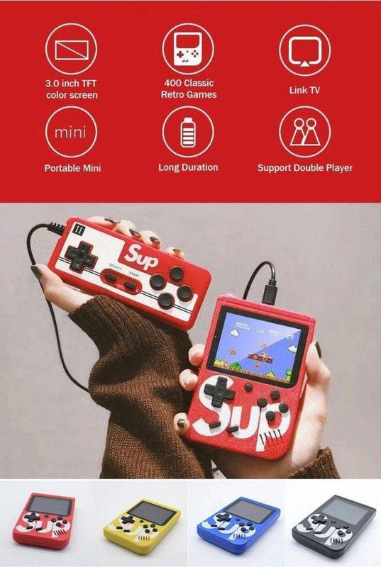 IMMUTABLE SUP Retro Video Game with Battery Handheld Console T13 8 GB with 12  (Multicolor)