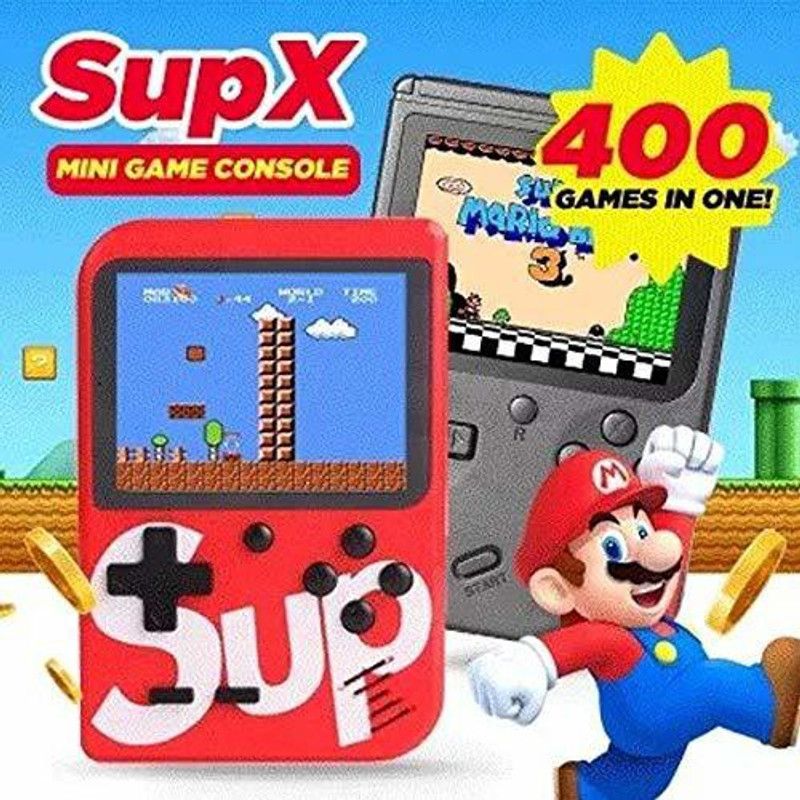 BSVR Newly 400 Games Super Mario 045 Gaming Console Portable and Best For Kids Game 8 GB with Super Mario, DR Mario, Mario, Contra, Turtles, Tank, Total 400 Games  (Multicolor)