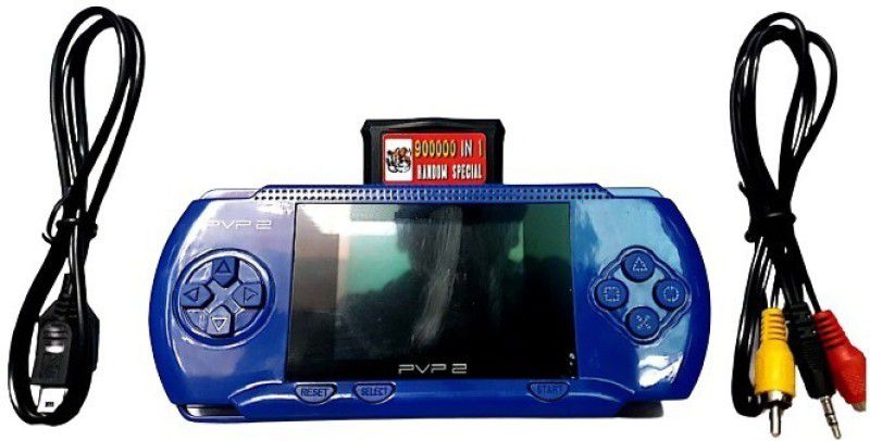 Clubics New PVP2 - Video Game Console 16 bit for Kids 1 GB with Super Mario, Contra  (Blue)