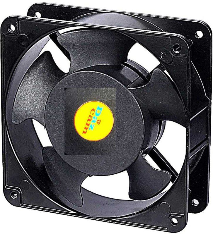Daz Cam Axial UPS and amplifier cpu Cooling Fan 120mm, 230 Volts AC 4 inch Pack of 1 Cooler  (Black)