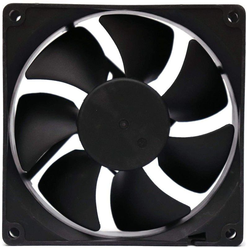CRAFTSFY DC FAN 12V 0.16A 3.54 Inch X 90mm Cooling Fan for PC Case CPU Cooler Radiator Fan (1-PCS) Cooler (Black) Cooler  (Black)