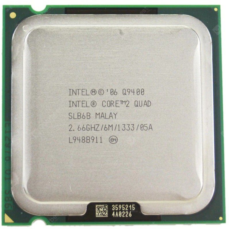 Intel Q9400 CPU 2.66 GHz LGA 775 Socket 4 Cores Desktop Processor  (Silver)