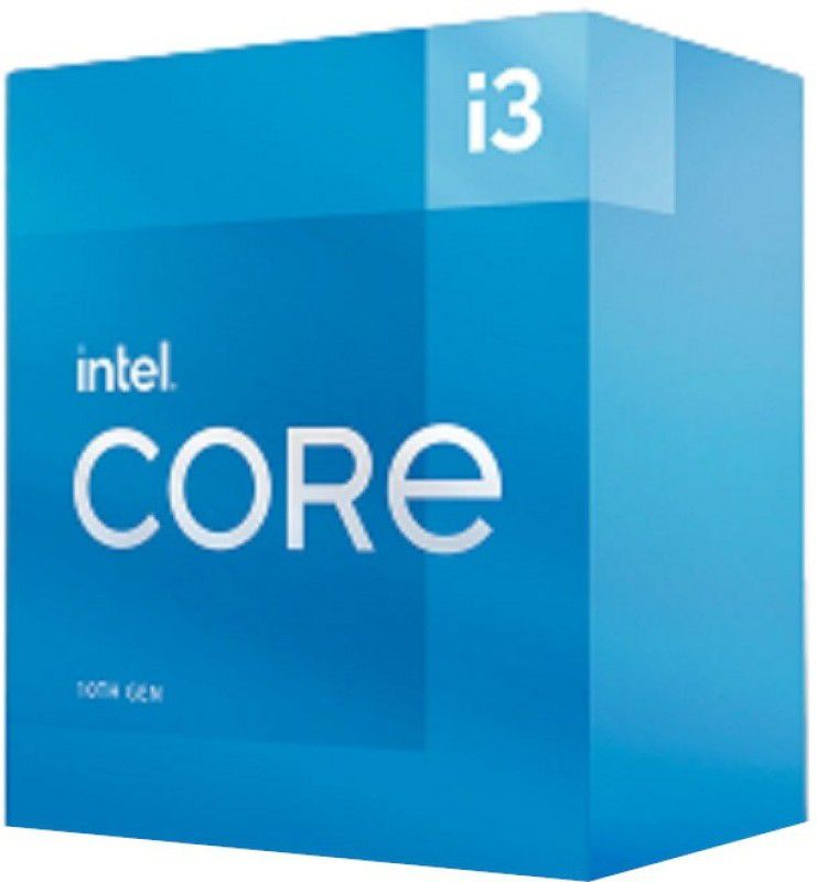 Intel i3-10100F 4.3 GHz Upto 4.3 GHz LGA 1200 Socket 4 Cores 8 Threads Desktop Processor  (Blue)