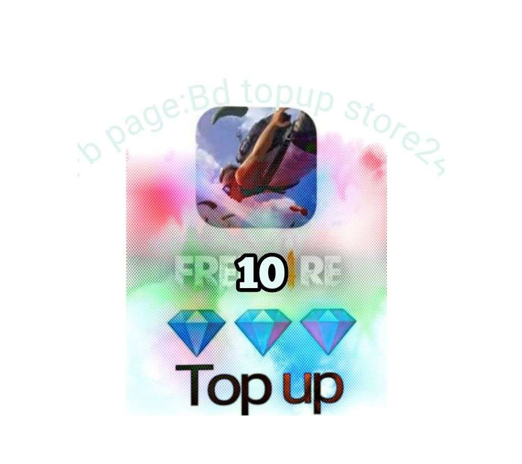 Garena Free fire 10 Diamond Top Up(email delivery)