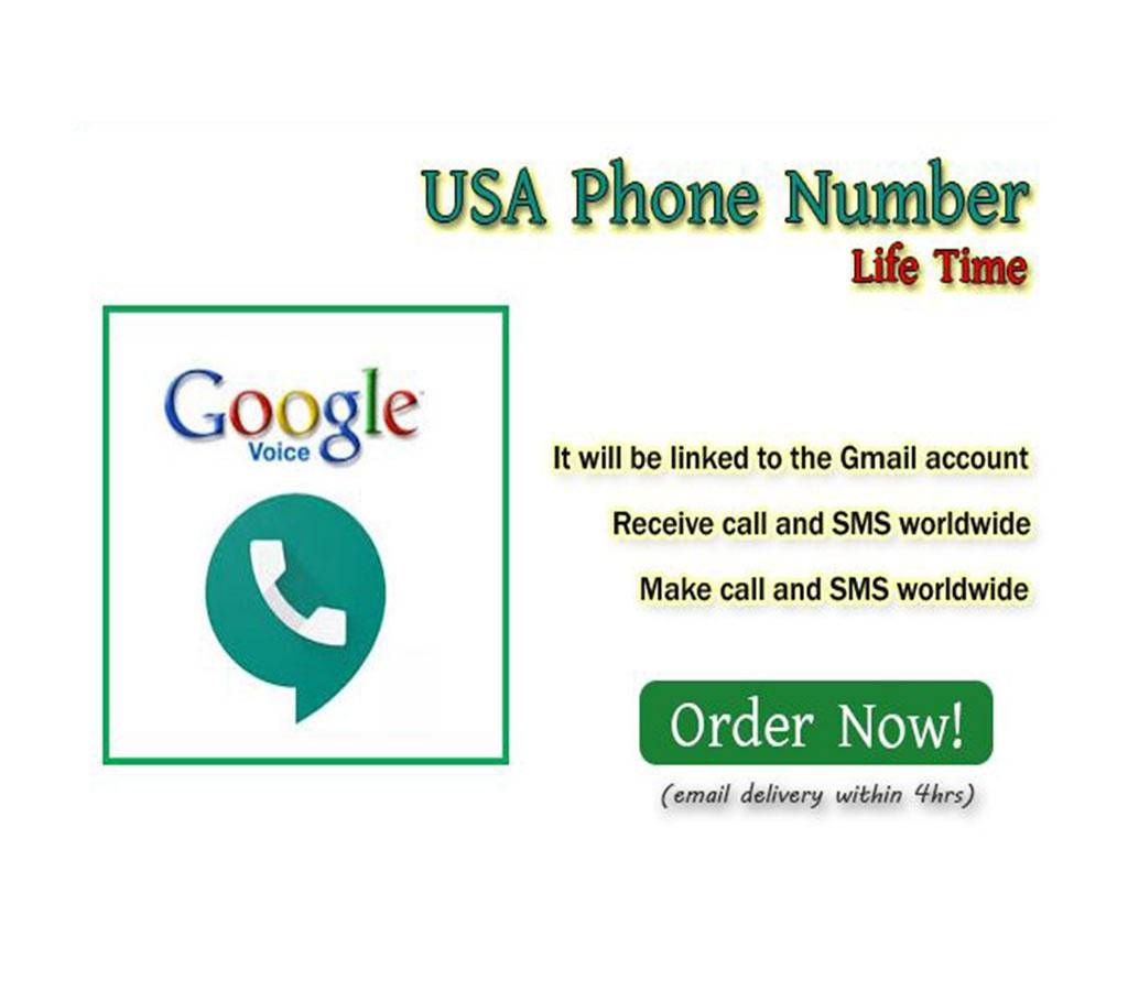USA Phone Number life time - Google Voice