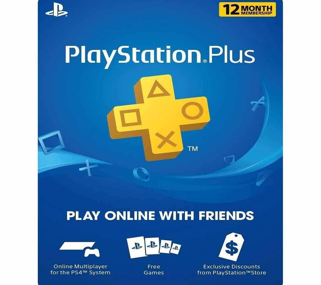 12 Month PS Plus Membership Card