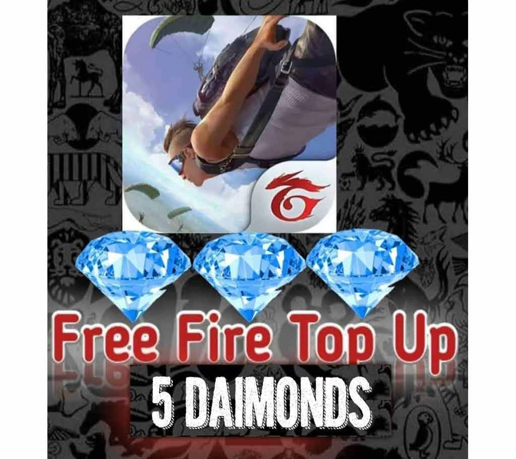 Garena Free Fire 5 Diamond TopUp( Email delivery )