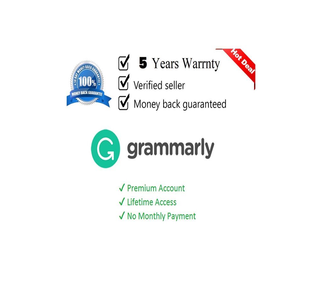 Grammarly Premium | Lifetime account | Quick Delivery | 100% Working