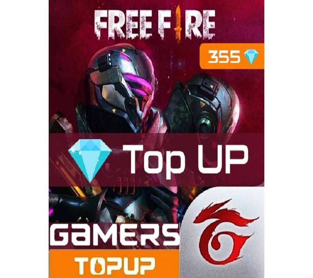 Free Fire 355 Diamond Direct Top Up
