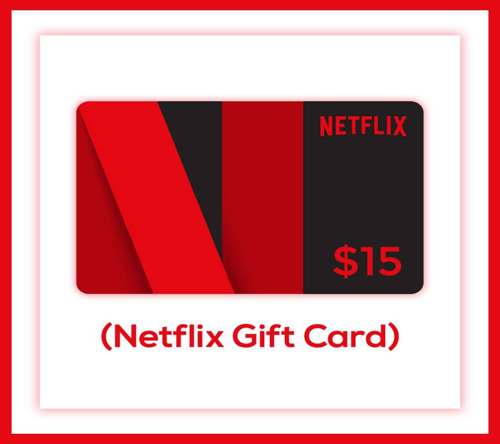 Netflix $15 gift card