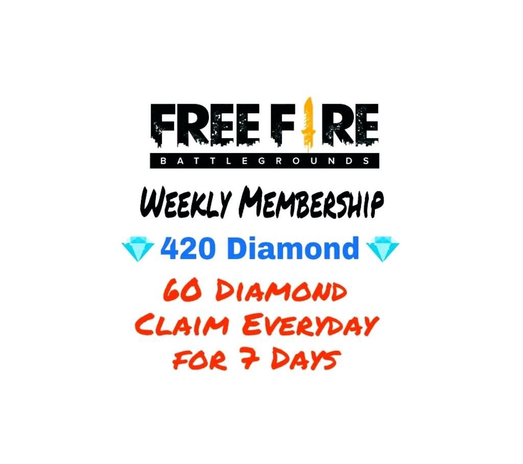 Free Fire Weekly Membership